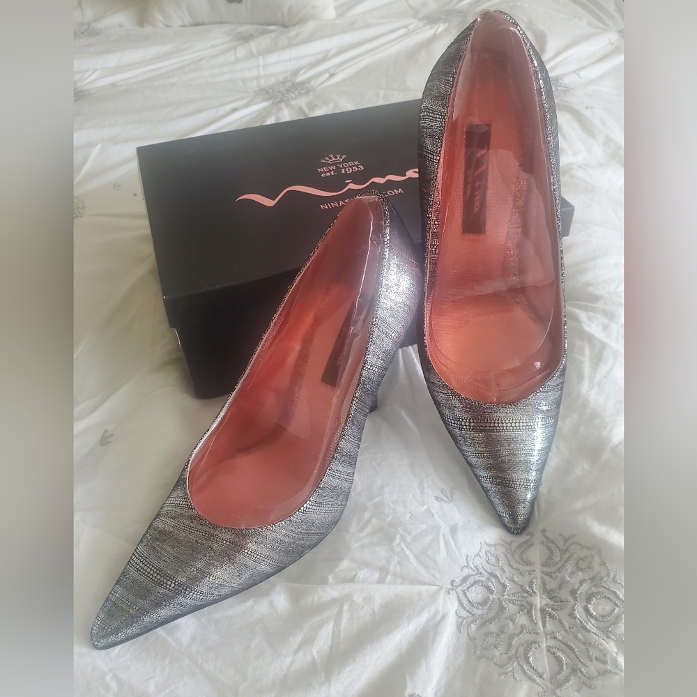 Nina Women's Silver Heels